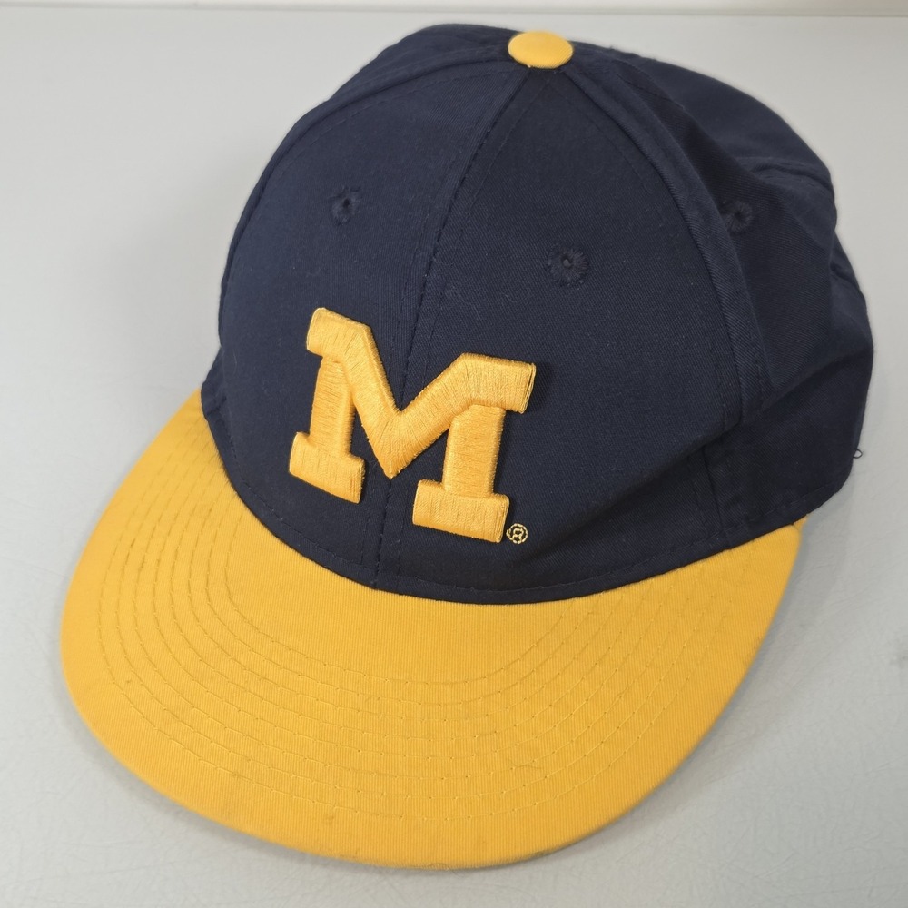 OC Sports Michigan Wolverines Navy Blue Adjustable Strapback Hat